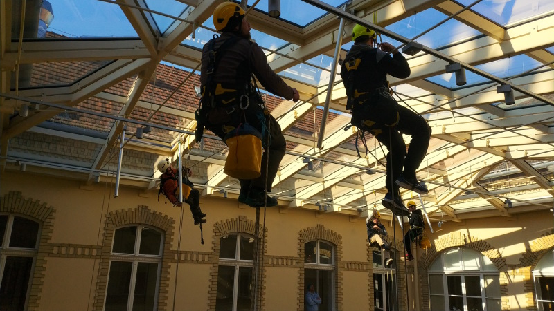 Üvegtető RWA alpin szerelése